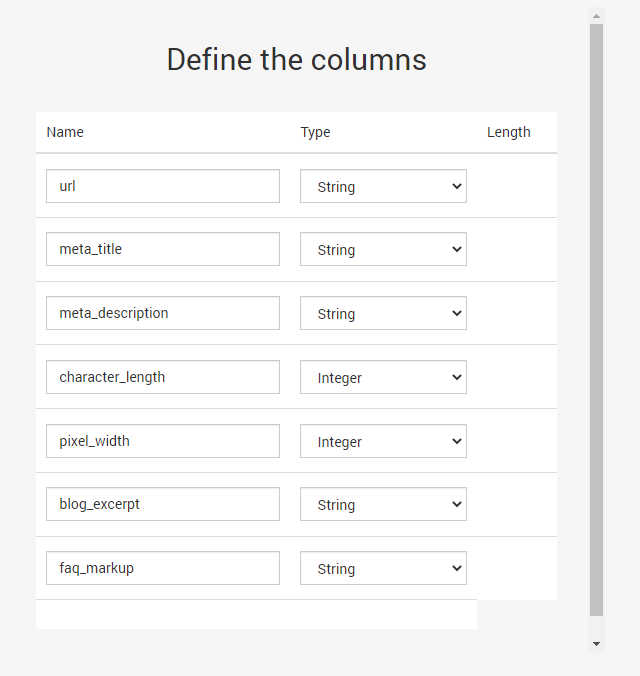 Google Sheet Data Types