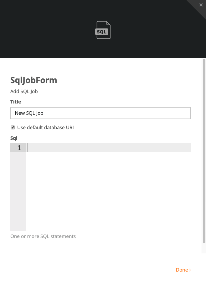 SQL UI Wizard