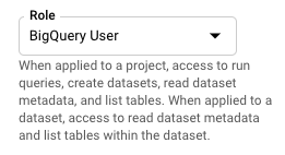 BigQuery User Role